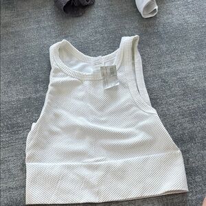 Ribbed new with tags white tank